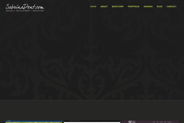 Sabrina theme site design template sample