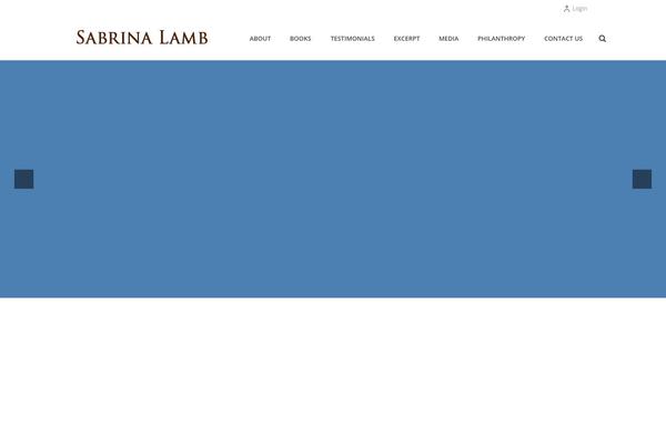 Sabrina theme site design template sample