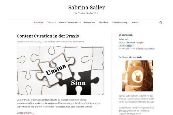 sabrinasailer.de site used Minimum Minimal