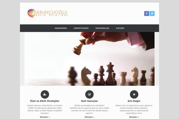 Vantage theme site design template sample