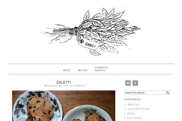 Foodie theme site design template sample