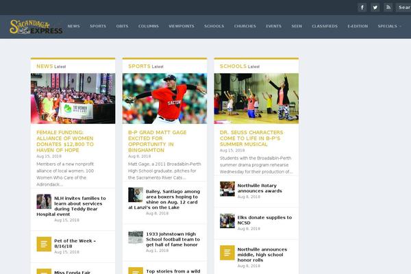 Extra theme site design template sample