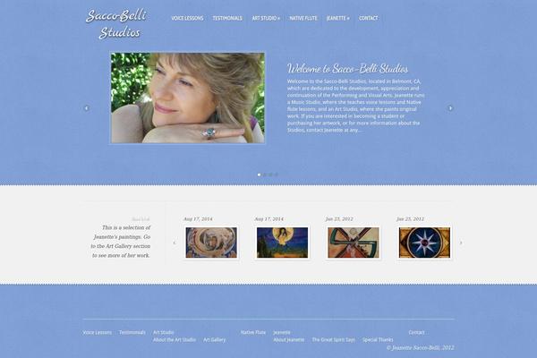 Feather theme site design template sample