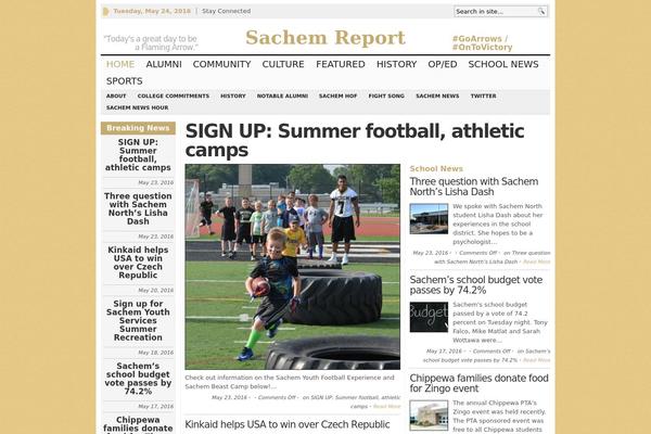 WP Newspaper theme site design template sample