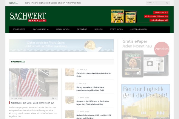 SmartMag theme site design template sample