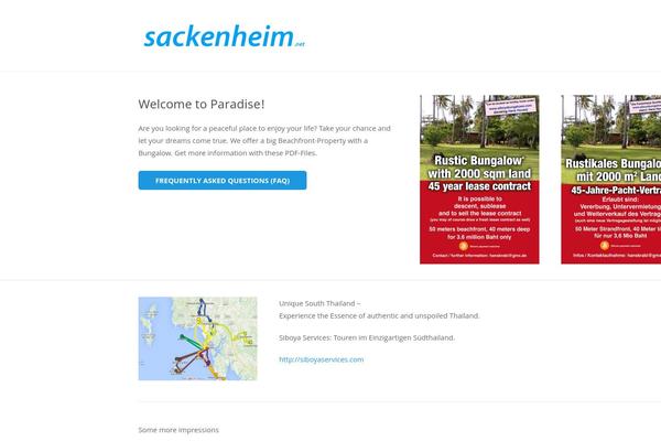 Impreza theme site design template sample