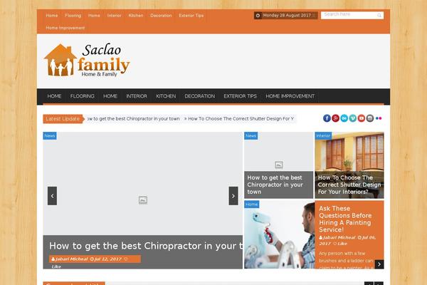 SaladMag theme site design template sample