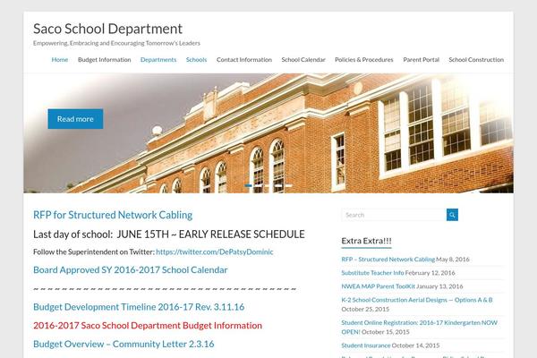 Spacious theme site design template sample