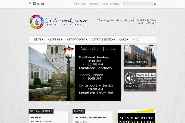 Resurrect theme site design template sample