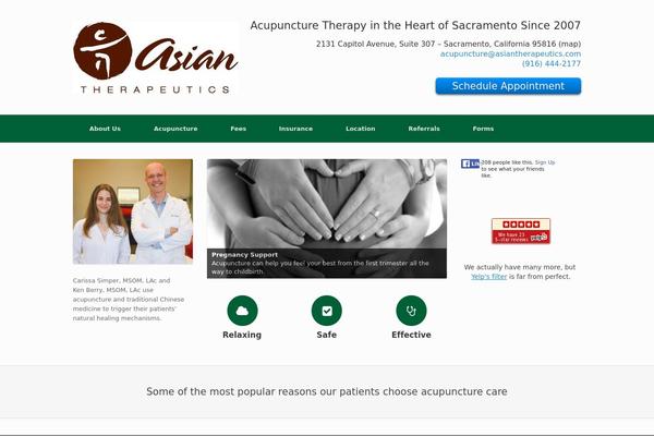 Vantage theme site design template sample