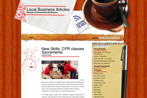 sacramentocommerce.com site used Morning Coffee