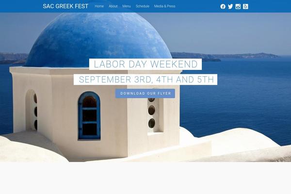 Tesseract theme site design template sample