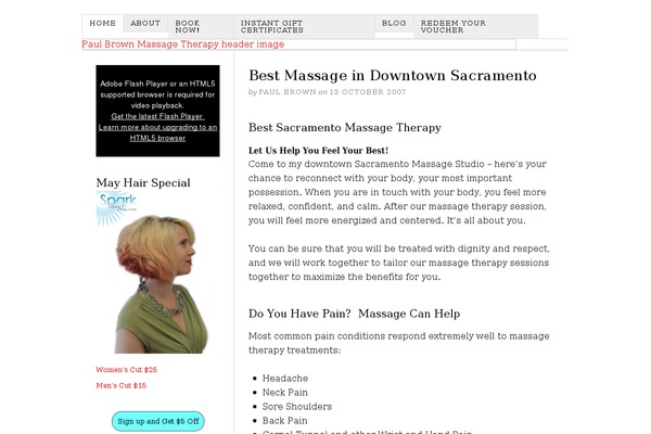 sacramentomassagecenter.com site used Medica Lite