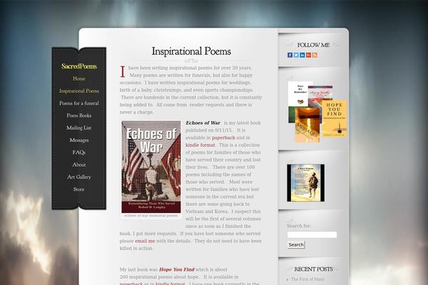 Memoir theme site design template sample