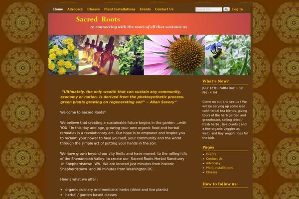sacredrootsdc.com site used Weaver II