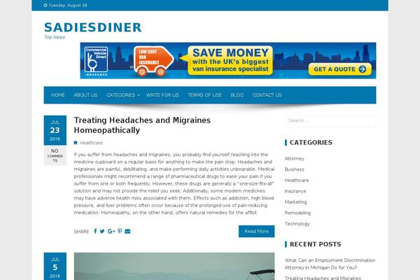 Viral theme site design template sample