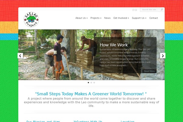 Chameleon theme site design template sample