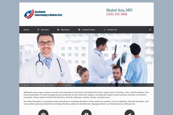 Vantage theme site design template sample