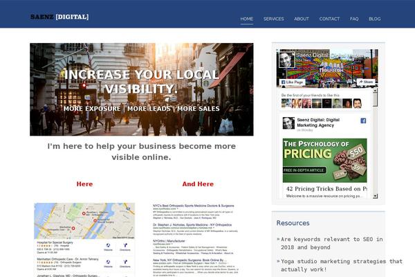 Rise theme site design template sample