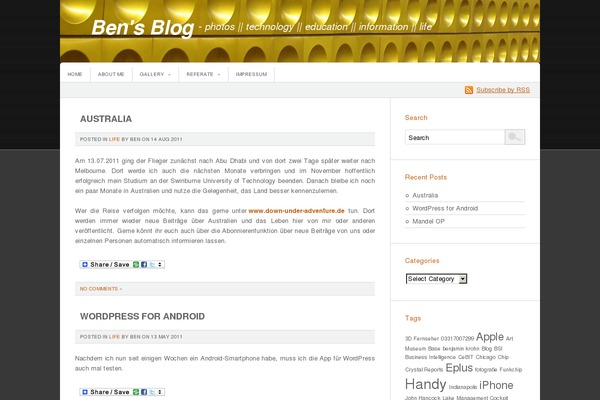 SimplePress 2 theme site design template sample