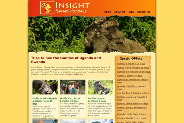 Safari theme site design template sample