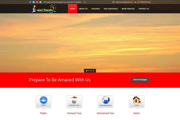 Tour Package theme site design template sample