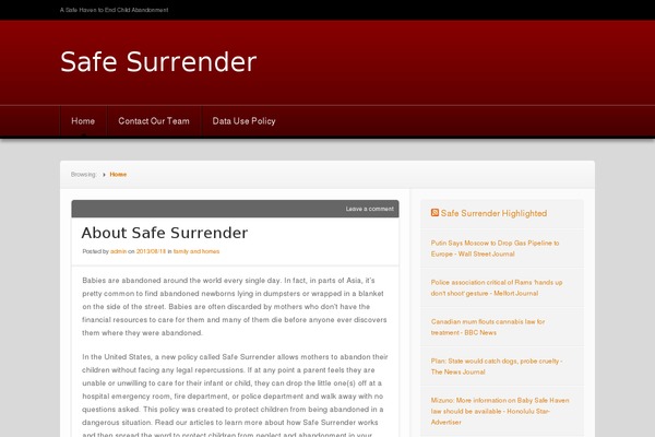 Nuntius theme site design template sample