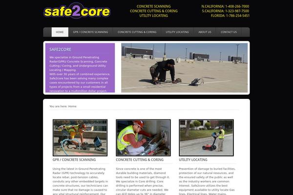 Enterprise theme site design template sample