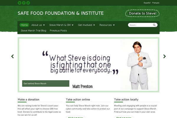 safefoodfoundation.org site used Relief_v1.7.2