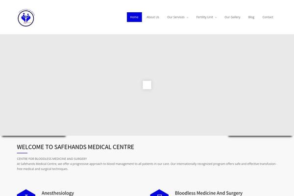 Medicenter-child theme site design template sample