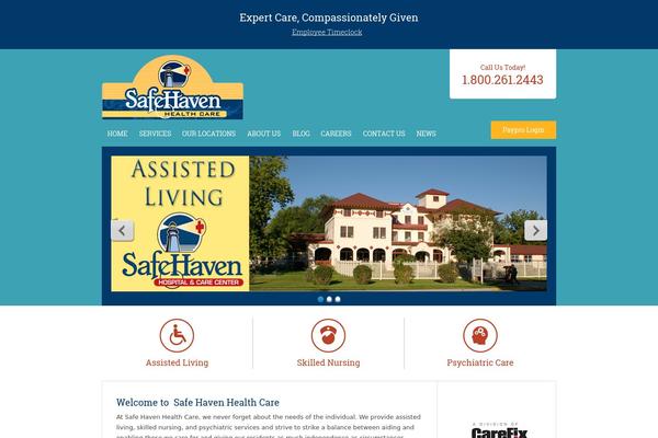 Haven theme site design template sample