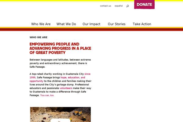 safepassage.org site used Safepassage