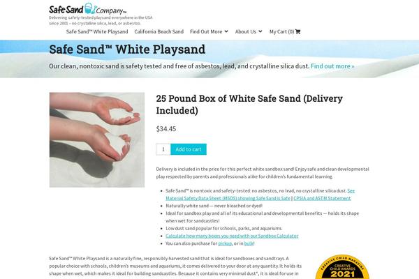 Storefront Child theme site design template sample