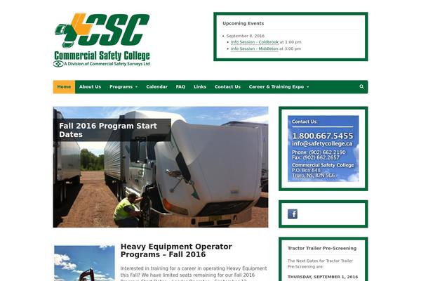 safetycollege.ca site used Canvas-child