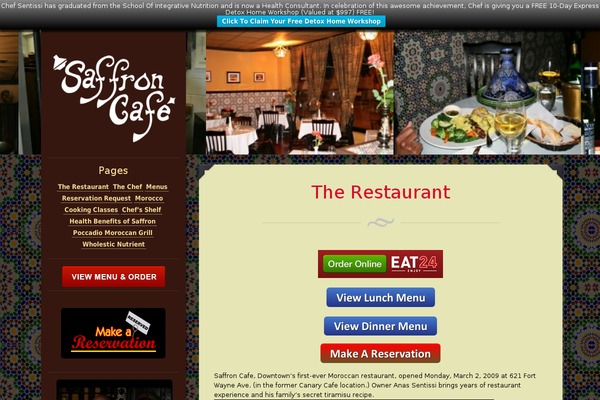 Eatery theme site design template sample