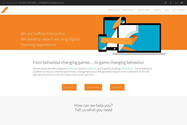 saffroninteractive.com site used Saffron