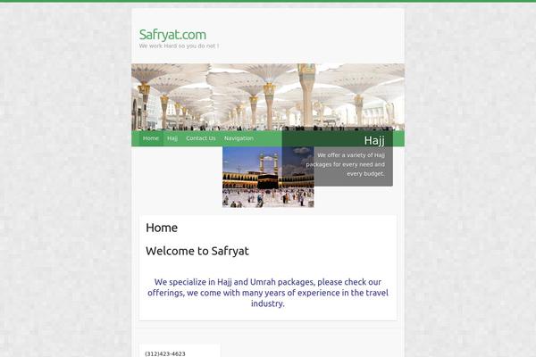Travelify theme site design template sample