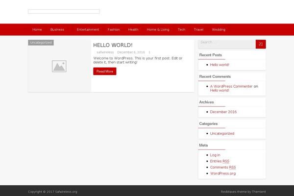 WordPress website example screenshot