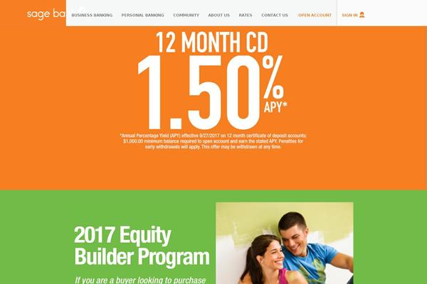 sagebank.com site used Sagebank