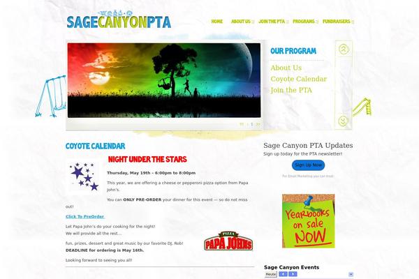 Kids theme site design template sample