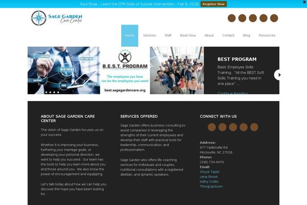 Site using Genesis Social Profiles Menu plugin