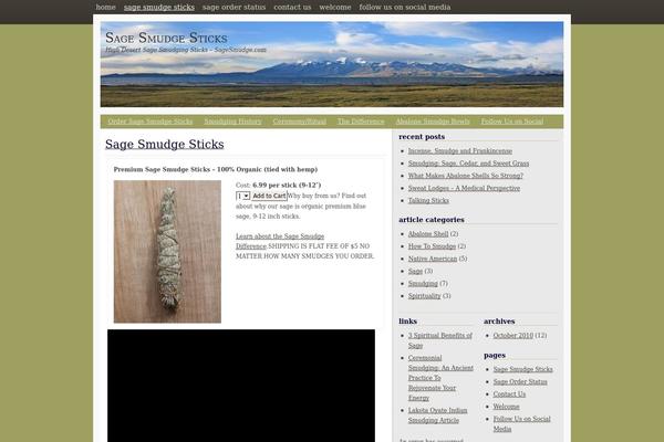 sagesmudge.com site used Mountkailash