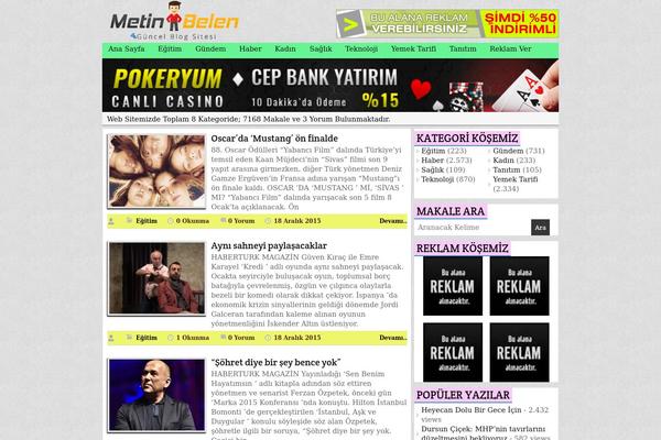 Bone theme site design template sample