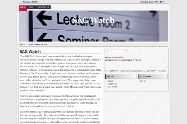 RedLine theme site design template sample