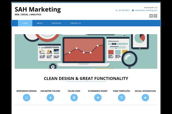 Felicity theme site design template sample