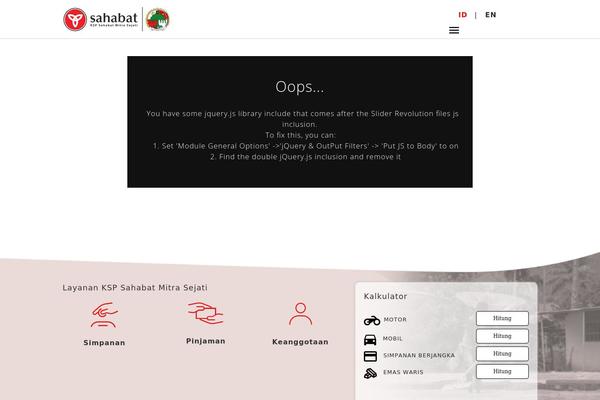 Site using Wp-mega-menu-pro plugin