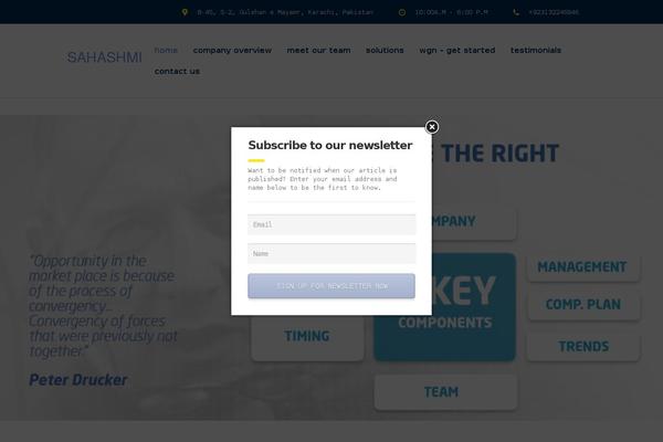 Site using Ultimate Popup Free plugin