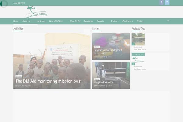 Daily Newscast theme site design template sample