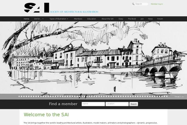 Sai theme site design template sample