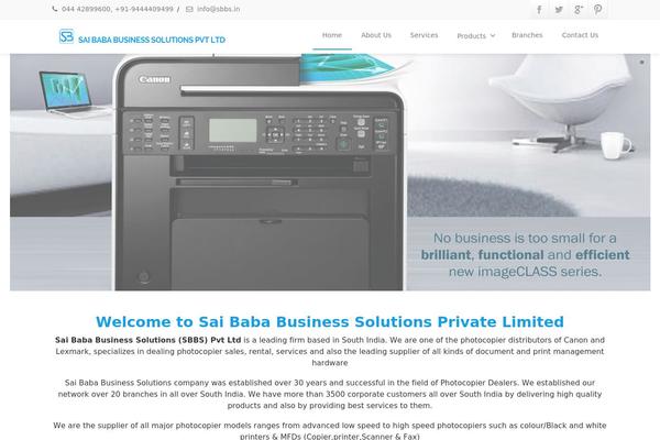 Envision theme site design template sample
